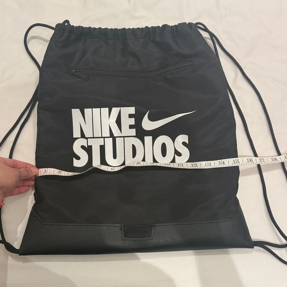 Nike Studios Black Drawstring Backpack - Picture 1 of 3